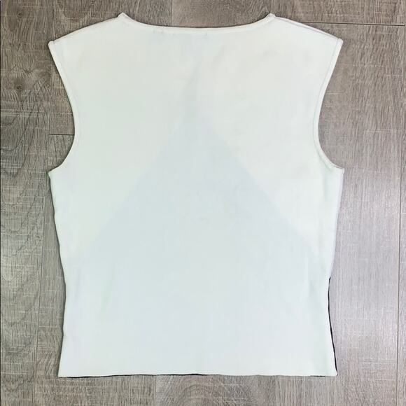 Cyrus Black and White Geometric Tank Top - Picture 7 of 7